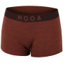 Damen-Boxershorts MOOA MerinoSilk 160 orange cinnamon melange