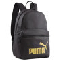 Rucksack Puma Phase Backpack (2023) schwarz/gold Black golden logo
