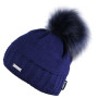 Damenmütze Sherpa Amber blau Darkblue