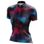 Damen Radler-Shirt Northfinder Imani blau/rosa 512multicolorprint