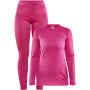 Damenset Craft Core Warm Baselayer rosa Fame