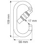 Karabiner Camp Oval Pro Lock