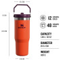 Thermotasse Stanley Tumbler se slámkou/brčkem 890 ml