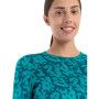 Damen-Funktionsshirt Icebreaker W Mer 200 Oasis LS Crewe Macro Camo