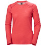 Damen-Funktionsshirt Helly Hansen W Lifa Merino Midweight Crew rosa Cayenne
