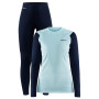 Damenset Craft Core Warm Baselayer blau BlazeArea