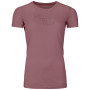 Damen-T-Shirt Ortovox 185 Merino Tangram Logo Ts W rosa mountain rose
