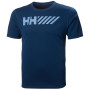 Herren T-Shirt Helly Hansen Lifa Tech Graphic Tshirt blau Ocean