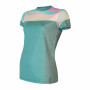 Damen-Funktionsshirt Sensor Coolmax Impress hellblau mint/stripes