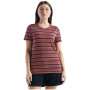 Damen-T-Shirt Icebreaker Women Wave SS Tee Stripe 2023