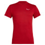 Herren-T-Shirt Salewa Puez Melange Dry M S/S Tee rot 1806 tango red melange