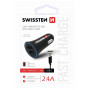 Auto-Adapter Swissten Car Charger + USB-C Cable
