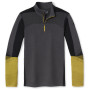 Herren-Funktionsshirt Smartwool Intraknit Merino 200 Colorblock 1/4 Zip grau/gelb ForgedIron