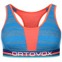 Sport-BH Ortovox 185 Rock'N'Wool Sport Top dunkelblau Skyblue