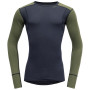Herren-T-Shirt Devold Hiking Man Shirt schwarz/grün Lichen/Night