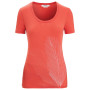 Damen-Funktionsshirt Icebreaker Women Tech Lite II SS Scoop Tee Plume orange Vibrant Earth