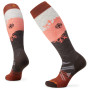 Ski-Socken Smartwool W Ski Fc Snowpocalypse Pattern Otc braun/schwarz Chestnut