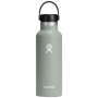 Thermoflasche Hydro Flask Standard Mouth 18 oz hellgrau agave