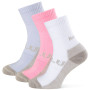 Socken Zulu Bambus Trek W 3-pack mix2 light pink, light blue, white