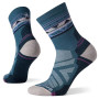 Damensocken Smartwool Hike Light Cushion Zig Zag Valley Mid Crew Socks blau/grau prussian blue