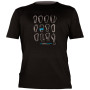 Herren-T-Shirt Direct Alpine Flash schwarz/blau Black/Blue(Carabiners)