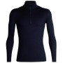 Herren-T-Shirt Icebreaker Mens 200 Oasis LS Half Zip dunkelblau MidnightNavy