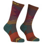 Herrensocken Ortovox All Mountain Mid Socks M rot/blau clay orange