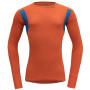 Herren-T-Shirt Devold Hiking Man Shirt braun Brick/Skydiver