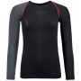 Damen-T-Shirt Ortovox 120 Comp Light Long Sleeve W schwarz BlackRaven