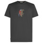 Herren-T-Shirt Icebreaker Men Merino 150 Tech Lite SS Tee Bear Catch dunkelgrau Obsidian