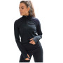Damen-T-Shirt Craft Fuseknit Comfort Zip W