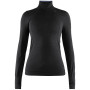 Damen-T-Shirt Craft Fuseknit Comfort Zip W schwarz
