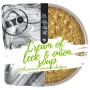 Trekkingnahrung Lyo food Cream of Leek & Onion Soup with Pecorino Romano and Chickpeas