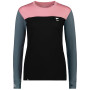 Damen-Funktionsshirt Mons Royale Yotei Bf Ls Dream State schwarz/rosa Dusty Pink / Burnt Sage