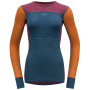 Damen-Funktionsshirt Devold Wool Mesh Woman Shirt blau/orange Beetroot