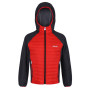 Kinderjacke Regatta Kielder Hybrid V schwarz/rot FryRd/IndGry