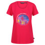 Bavlněné tričko Regatta Filandra VI rot/rosa Pink Fusion
