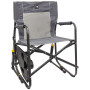 Campingstuhl GCI Freestyle Rocker with Side Table grau Heathered Pewter
