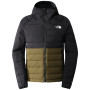 Herrenjacke The North Face M Belleview Stretch Down Hoodie schwarz/grün Tnf Black/Military Olive
