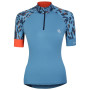 Damen-Radtrikot Dare 2b Follow Through Jrsy blau Niagara Blue/Niagra Animal