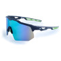 Sonnenbrille 3F Horizon schwarz/blau