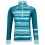 Damen-Funktionsshirt Ortovox W's 210 Supersoft Zip Neck blau PacificGreen