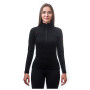 Damen-Sweatshirt Sensor Merino Upper kurzer Reißverschluss