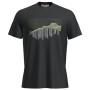 Herren-T-Shirt Icebreaker Men Merino 150 Tech Lite III SS Tee Pinnacle Grid schwarz Black