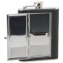 Flachmann Cattara 175 ml mit Etui für Zigarren