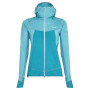 Damen-Sweatshirt Salewa Puez Hybrid PL W FZ hellblau OceanMelange