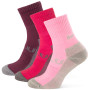 Socken Zulu Bambus Trek W 3-pack mix1 ligth pink, wine, rapsberry