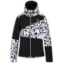 Damenjacke Dare 2b Ice Jacket schwarz/weiß Black & White Graffiti/Black
