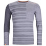 Herren-Funktionsshirt Ortovox 185 Rock'N'Wool Long Sleeve M grau grey blend