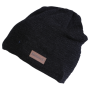 Herrenmütze Sherpa Janus Merino schwarz mel black